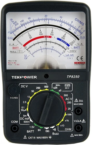 Tekpower TP8250 Analog Multimeter with NULL Middle Position 0