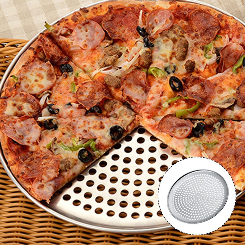 Luxshiny 12 Inch Square Pizza Pan - Perforated Aluminum Alloy Baking Tray For Oven, Pizza, Fries - View #11