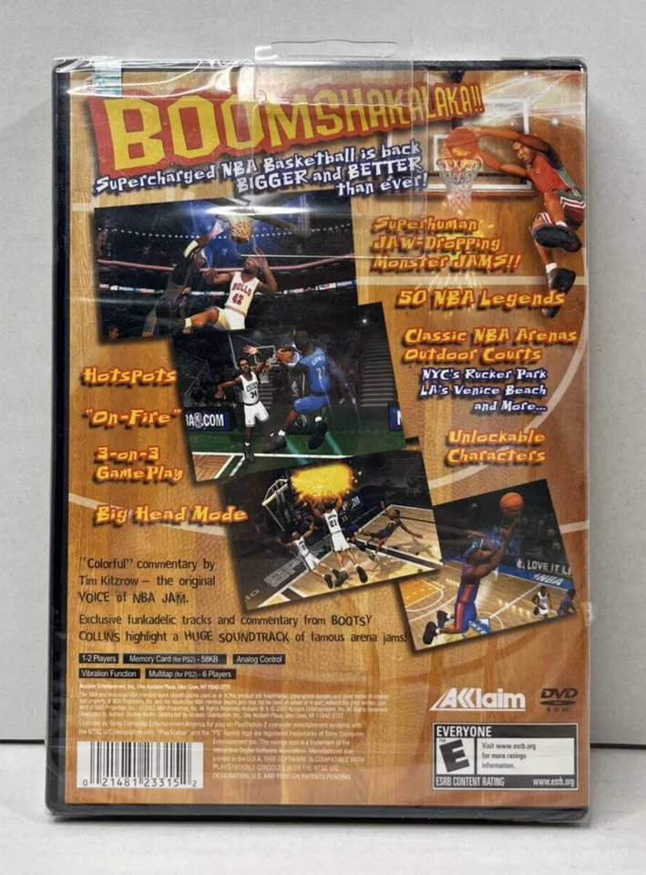NBA Jam (Sony PlayStation 2, PS2, 2003) - Brand New/Sealed  - Image 2 of 4