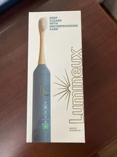 Sonic Electric Toothbrush for Adults - Bamboo Heads -Deep Ocean (Blue)- Inclu...