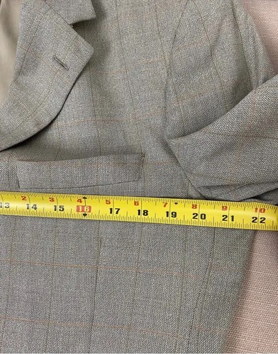 Brooks Brothers 1818 Men’s 3Btn Windowpane Silk&Wool Sport Coat Blazer Sz 40 R - Bild 11 von 12