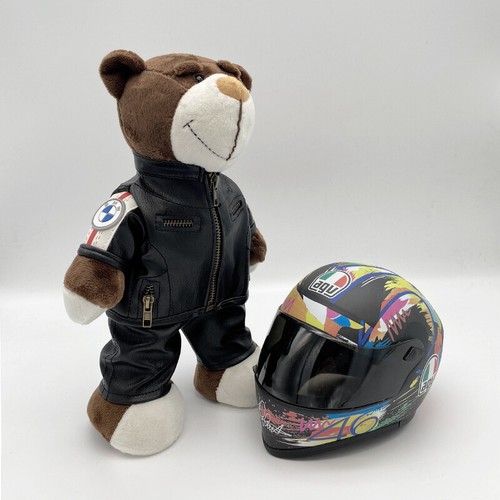 Motorcycle Bear Helmet Doll BMW Rally Bear Plush Toy Motorcycle Travel Pendant - Picture 57 of 102