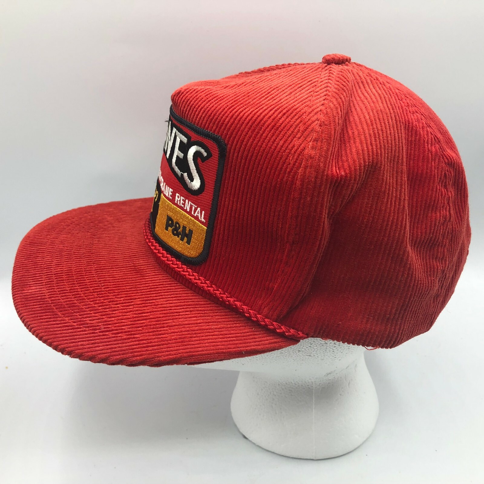 DAWES RIGGING + CRANE Baseball Cap Hat Patch Red … - image 2