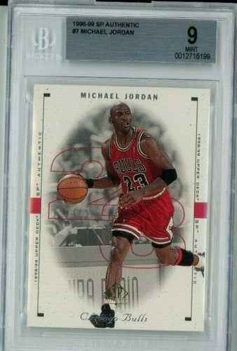 1998-99 SP AUTHENTIC #7 MICHAEL JORDAN BGS 9 MINT - 第 1/2 張圖片