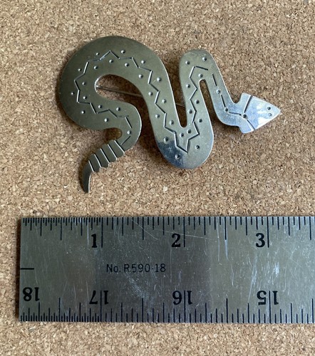 Snake 925 SS XL Pin Mexico MINT! Stunning! UNISEX! - Picture 6 of 7