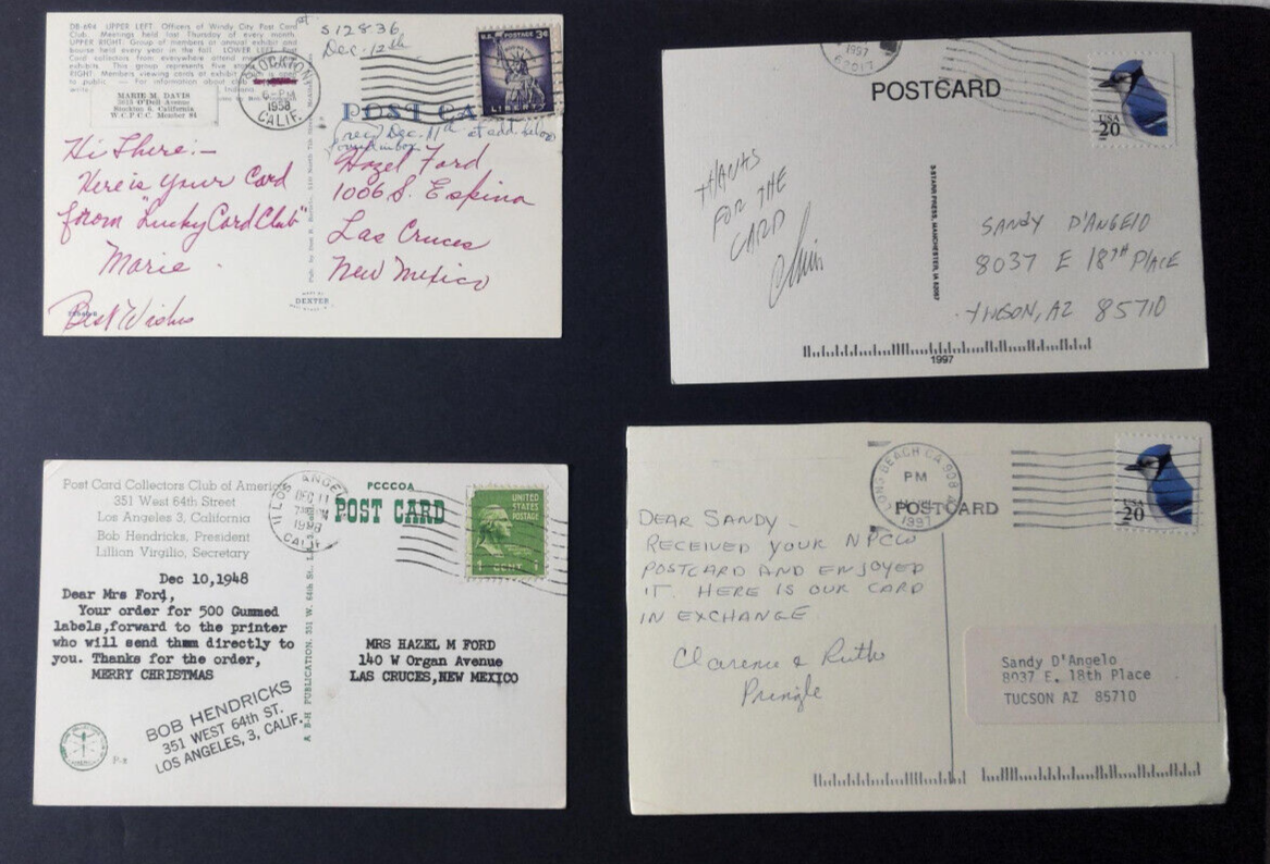 Lot of 50+ Postcards Postcard Clubs 1950 On Up Many States Odd Unique