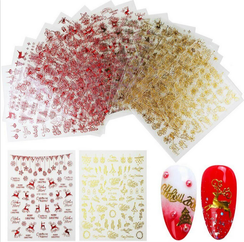 JUSTDOLIFE 18 Sheets Nail Stickers Fashion Decorative Nail Art Decorations for C - Picture 2 of 8