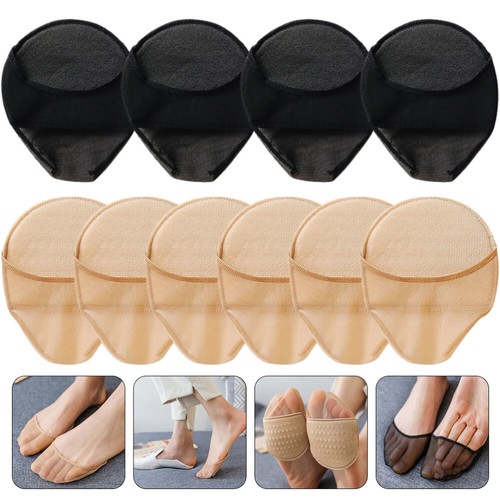 5 Pairs Cushioned Mesh Socks Sponge Forefoot Anti-slip Pad