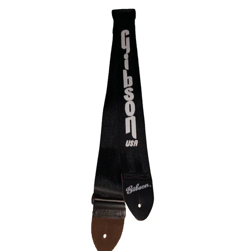 Gibson Logo Guitar Bass Nylon Leather Strap  04
