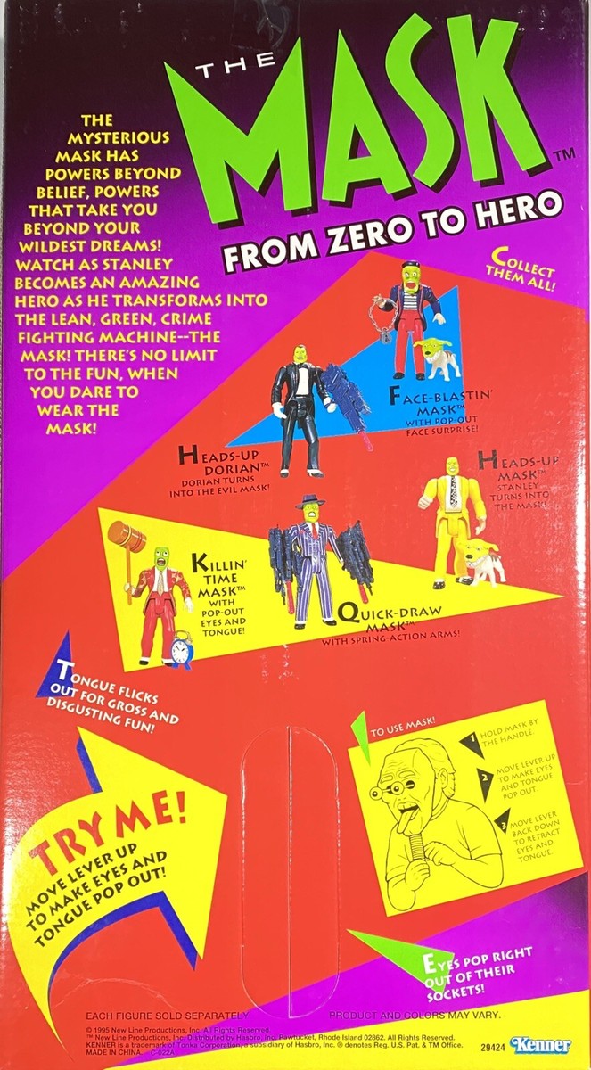THE MASK Vintage Kenner 1995 Eye Popping And Tongue Toy Jim THE MASK Vintage Kenner 1995 Eye Popping And Tongue Toy Jim