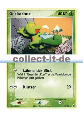 Pokemon EX Crystal Guardians 67/100 - Geckarbor Deutsch