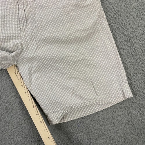 Vintage Lacoste Shorts Mens 33 Chino Seer Sucker Preppy Yacht Old Money Summer - Picture 10 of 13