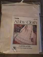 Leisure Arts Polyacrylic 18-Count Soft White ABBY CLOTH #11668 - 58" x 1.25 yds.