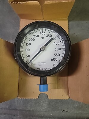 #ad #ad ASHCROFT 4 1 2quot; Test Pressure Gauge 0 to 600 psi 45 1279RS 04L 600 1 2 NPT $198.98