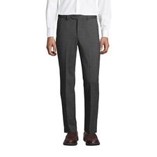 Land's End men's pleated wool traditional Fit dress pants 169197 AN 