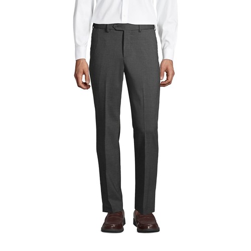 Land s end men s pleated wool traditional fit dress pants 169197 an
