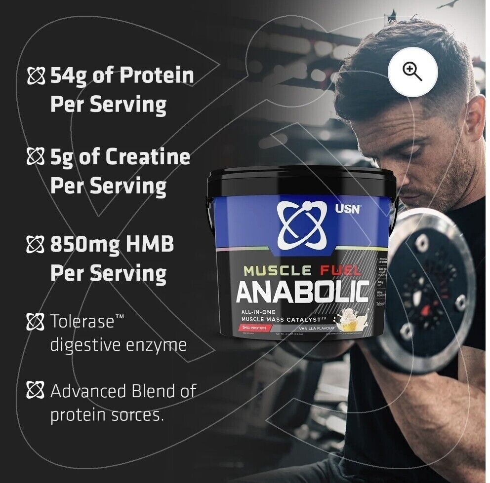 USN Muscle Fuel Anabolic AllInOne protein Powder 2KG Cookies & Cream