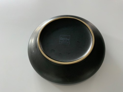 DENBY JET STRIPES MCM Contemporary Serving Bowl 9 1/2 Inches - Picture 5 of 5