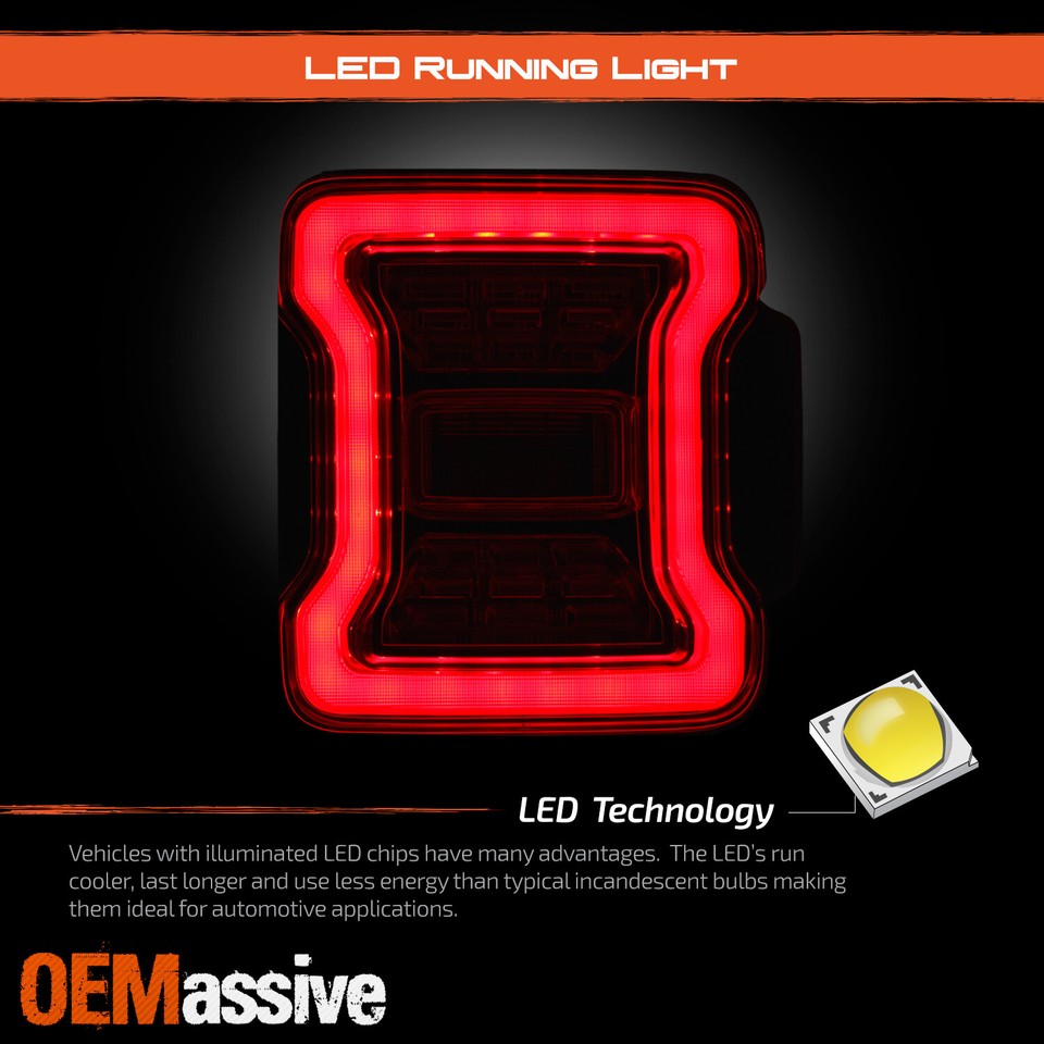 For 20182024 Jeep Wrangler JL OE Style Tail Light w/o Blind Spot Detector Right eBay