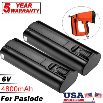 2 Batterie Ni-MH 6V 6Ah Per Paslode IM250 IM350 IM50 IM65 - Tecmana 404717