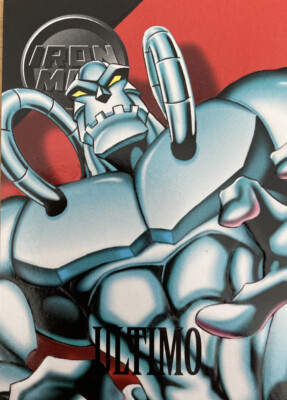 Marvel Vision Embossed Ultimo Iron Man #94 Fleer/Skybox 1996