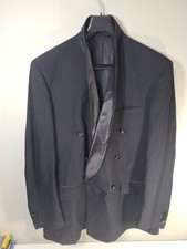 Givenchy Monsieur Paris New York Black Men's Wool Suit Coat Jacket