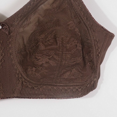 Plus Size Bra Brassier Non wired Lace Full Cup Minimiser Firm Hold support Bra - Picture 28 of 32