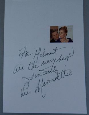 Autogramm US Film und TV Schauspielerin Lee Meriwether (108554)
