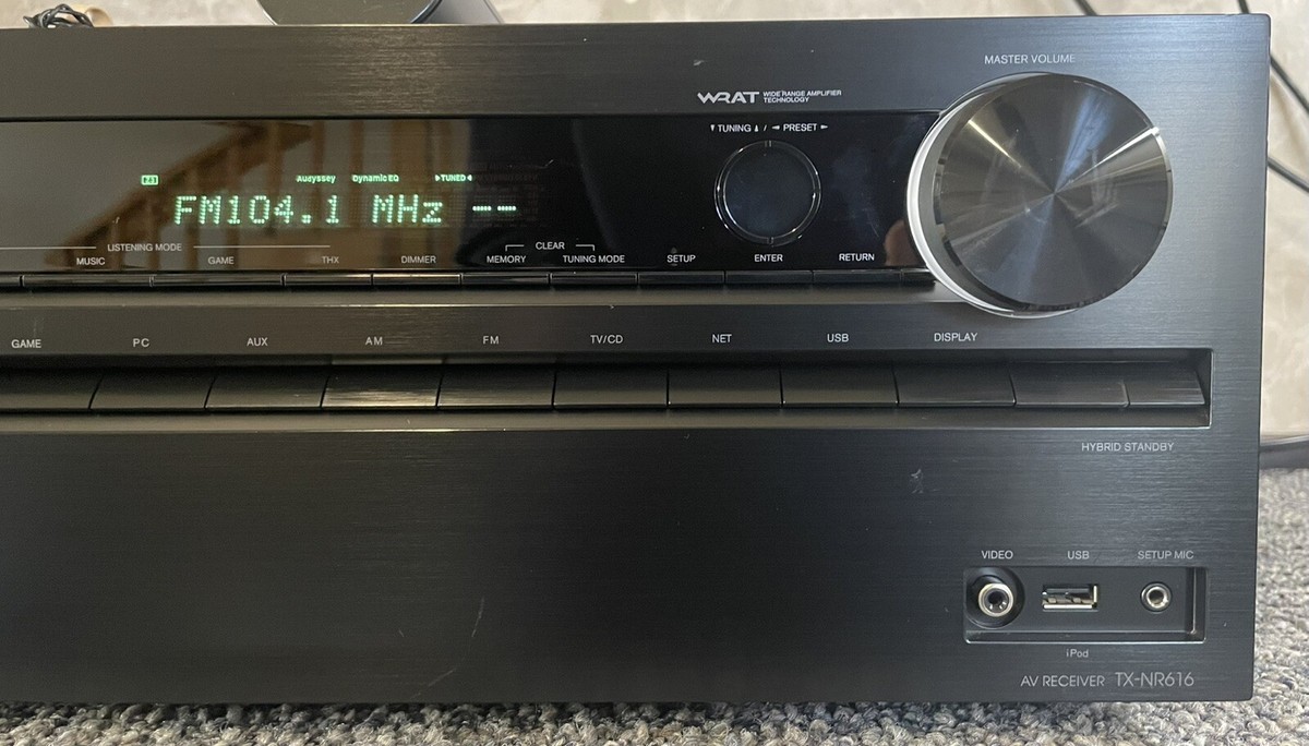 ONKYO 7.1ch対応AVアンプ TX-NR616-S シルバー スピーカー付 ONKYO AV