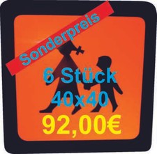 Schulbusschild Warntafeln, Magnetschilder 40 x 40cm,  f&uuml;r Schulbus,Taxi  u.s.w