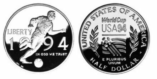 (1) 1994 World Cup Soccer 50c Half Dollar Commemorative Proof Coin (CAPSUL ONLY) - Picture 1 of 1