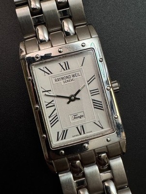 Raymond Weil Tango Quartz 5980 Edelstahl Uhr 23mm funktioniert