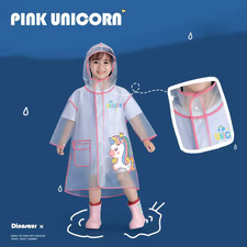 Kids Raincoat Waterproof Cartoon Hooded Rain Suit for Boys Girls Toddler Poncho