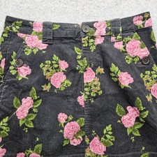 Wild Fable Women's Size 4 Black Floral Prints Above Knee-Length Skirt