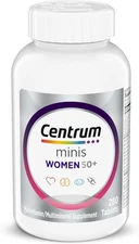 Minis Silver Women's Multivitamin for Women 50 Plus Multimineral Supplement w...