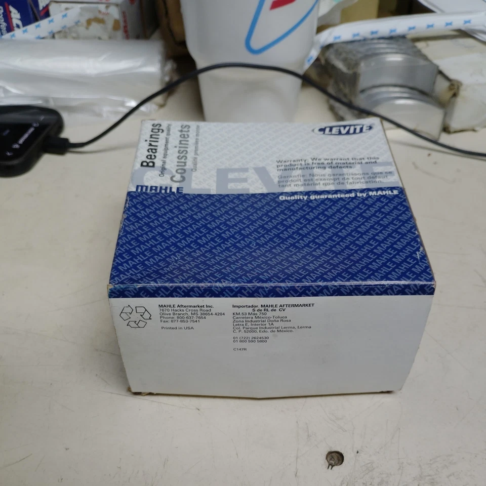 Комплект главных подшипников коленчатого вала двигателя Clevite MS-2223P для некоторых моделей Ford 03–10 годов выпуска - Изображение 2 из 3