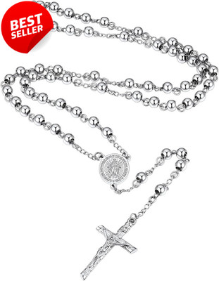 Supcare Catholic Rosary Necklace Prayer Beads for Men Women with Gift Box - US