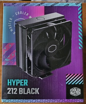 Cooler Master Hyper 212 Black Edition 120mm CPU Air Cooling Fan **New** Sealed