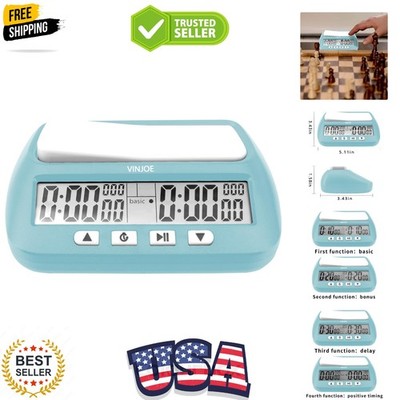 Chess Clock Digital Chess Timer Professional for Board Games,Portable Digital...