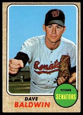 1968 Topps Dave Baldwin --- RC Washington Senators #231