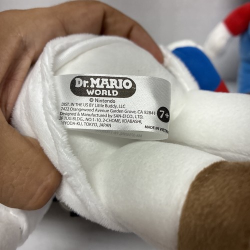 Peluche Super Mario Dr. Mario World 9" pollici | Doctor Mario - Foto 5 di 8