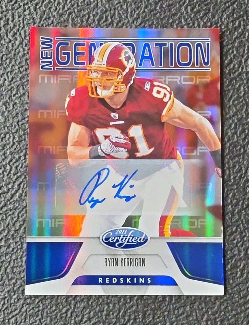 2011 Panini Certified Ryan Kerrigan New Generation Rookie Auto Mirror Blue #/100