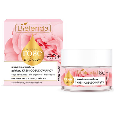 5902169055073 Bielenda Royal Rose Elixir przeciwzmarszczkowy półtłusty krem odbu
