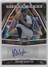 2022 Panini Elite Extra Edition Hidden Gems Black Javier Santos #HG-JS Auto 14mh