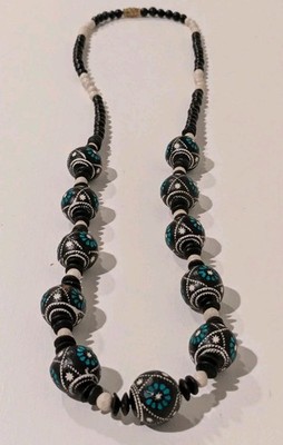 Handcrafted beaded necklace