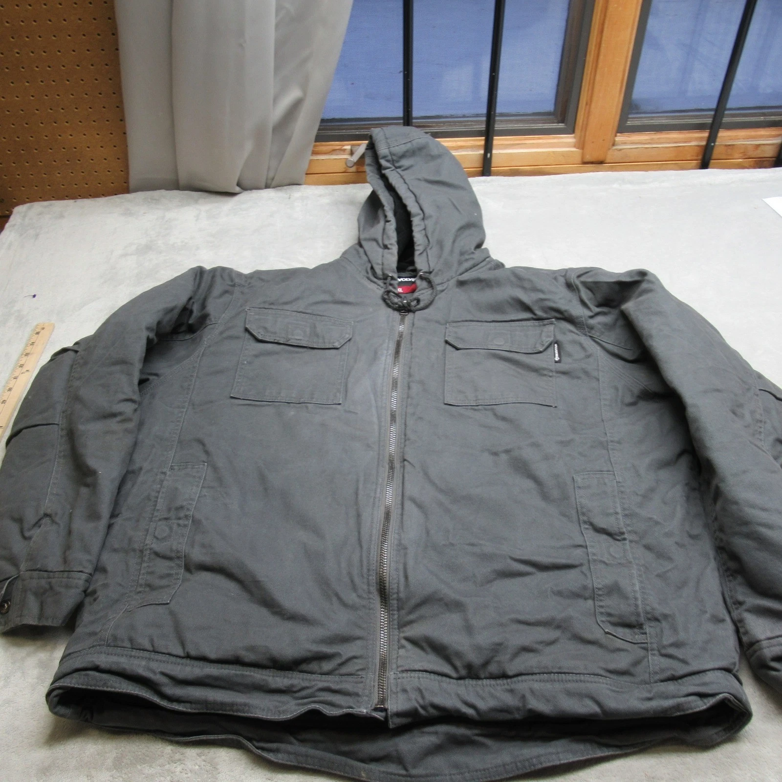 WOLVERINE Jacket Mens XXL Gray Hooded Quilted Lined Canvas Work Rugged Full Zip
Opens in a new windo