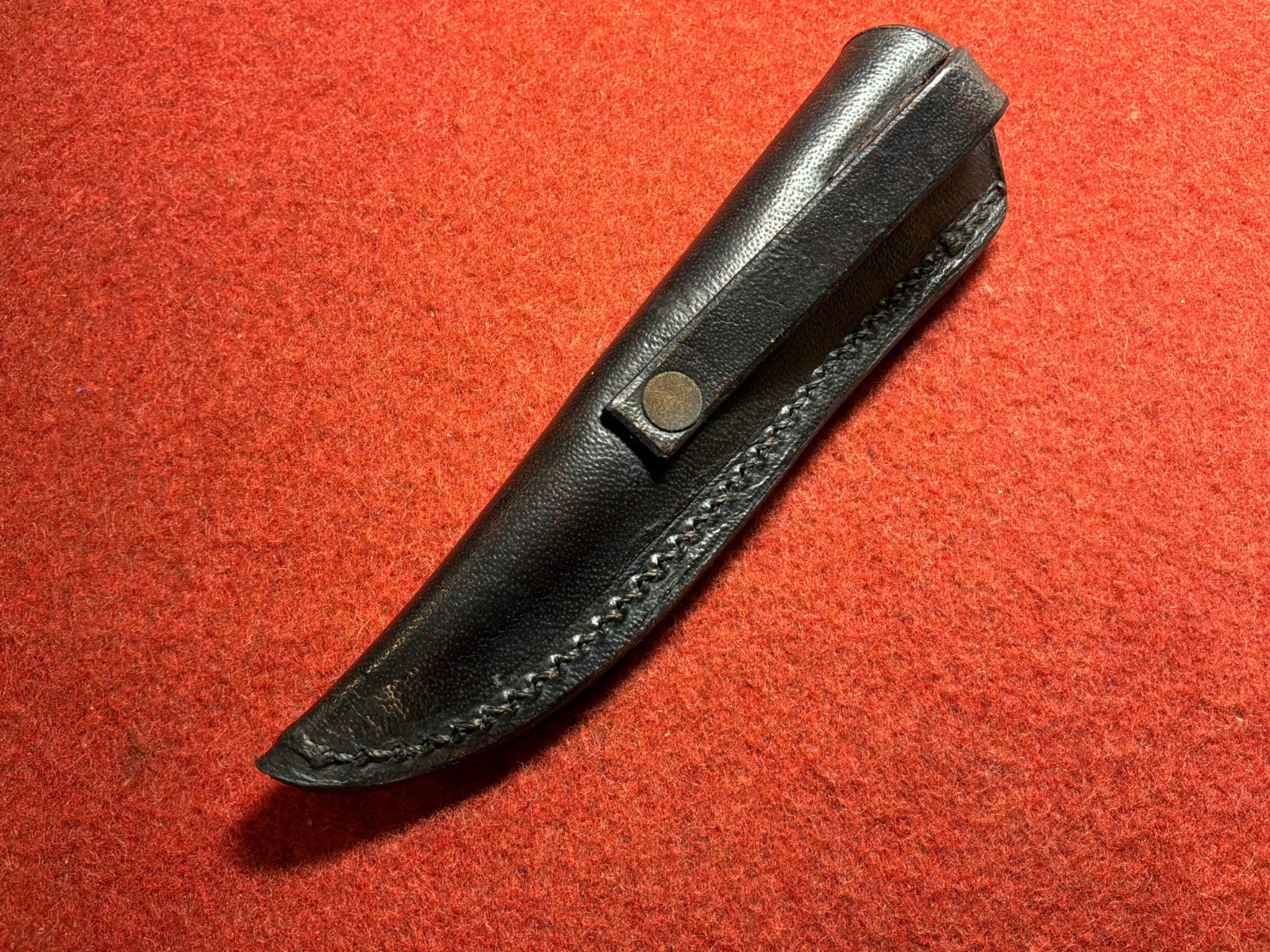 Retro Condor Vintage Marttiini Condor Black Leather Knife Sheath Finland Bushcraft ...