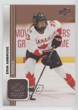 2023 Upper Deck Team Canada Juniors Women's WC Rose Gold Erin Ambrose #48 0c3