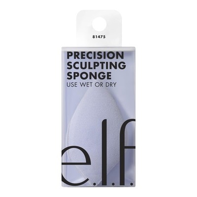 e.l.f. Precision Sculpting Sponge, 3-in-1 Sponge 1 Count (Pack of 1), Blue