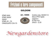 Disco frizione PTO 15995 trattore GOLDONI STAR 3000 CINGOLATO C55 75 20x23 Z20